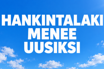 Hankintalaki menee uusiksi