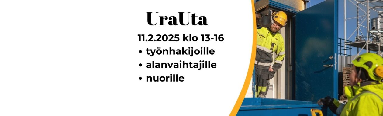 UraUta 11.2.2025 klo 13-16 työnhakijoille alanvaihtajille nuorille